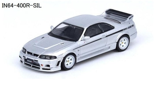 IN64-400R-SIL INNO MODELS 1:64 Nissan Skyline GT-R (R33) NISMO 400R Sonic Silver