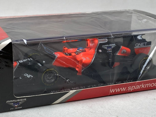 1:43 SPARK S3039 Marussia MR-01 China GP 2012 #25
