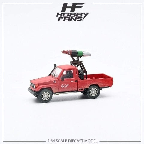 HF64-AP-06 HOBBY FANS HF 1:64 Armed Pickup Truck Red Dirt Ver w/Weapons