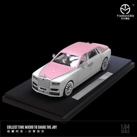 TM Time Micro 1:64 Rolls Royce Phantom RR VIII White/Pink