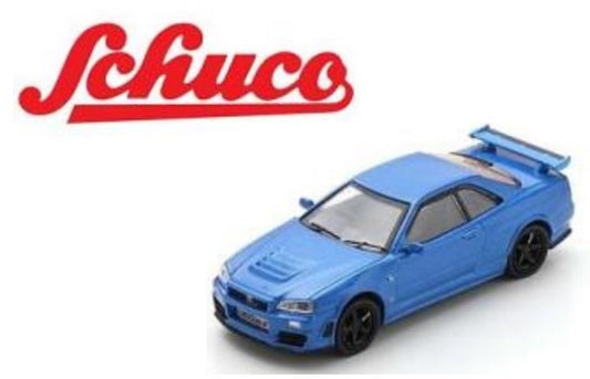 452033700 Schuco 1:64 Nissan NISMO R34 GT-R Z-tune Blue