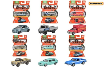 FWD28-988E Matchbox Moving Parts Assortment 8 pieces model car