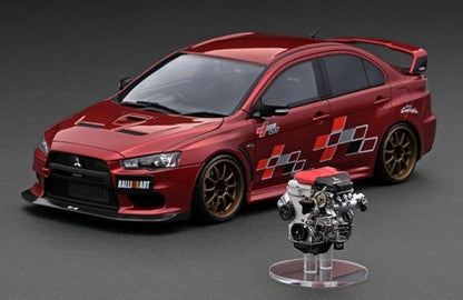 [ Pre-order ] IG3211 ignition model 1:18 Mitsubishi Lancer Evolution X (CZ4A) Red Metallic With Engine