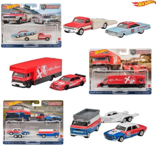 FLF56-986U Hot Wheels Team Transport Assortment 4pcs