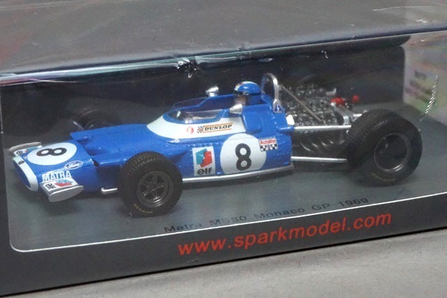 1:43 SPARK S7188 Matra MS80 Monaco GP 1969 #8 Jean-Pierre Beltoise