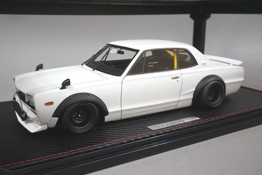 1:18 ignition model IG0657 LB WORKS Hakosuka 2Dr White