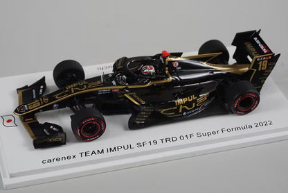 1:43 SPARK SJ120 SF19 carenex team IMPUL TRD001F Super Formula 2022 #19 Yuhi Sekiguchi
