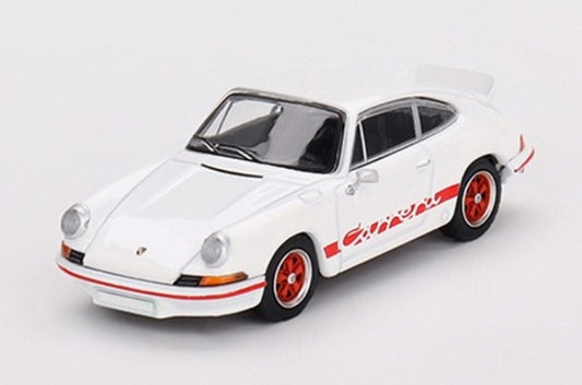 MGT00612-MJ TSM MINI-GT x Mijo 1:64 Porsche 911 Carrera RS 2.7 Grand Prix White/Red Livery Left-hand drive *Blister pack