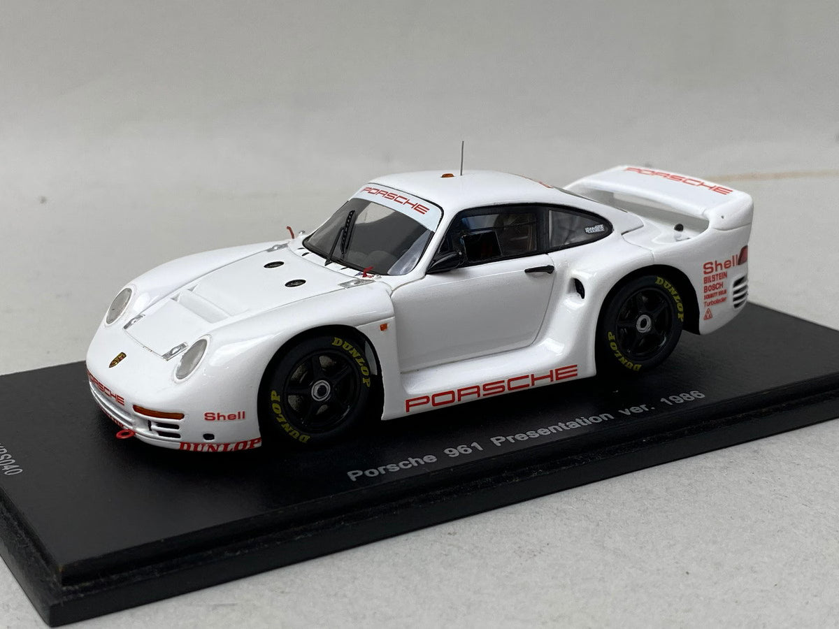 1:43 Spark KBS040 International Trade Custom Porsche 961 Presentation ver. 1986 Shell