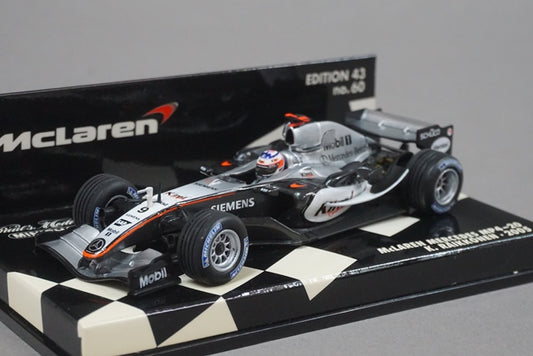 1:43 MINICHAMPS 530054309 McLaren Mercedes MP4-20 2005 Mobil 1 #9 Black/Silver