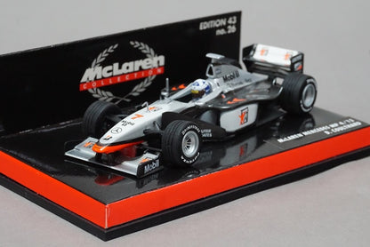 1:43 MINICHAMPS 530984307 McLaren MP 4/13 Mobil #7 Silver x Black