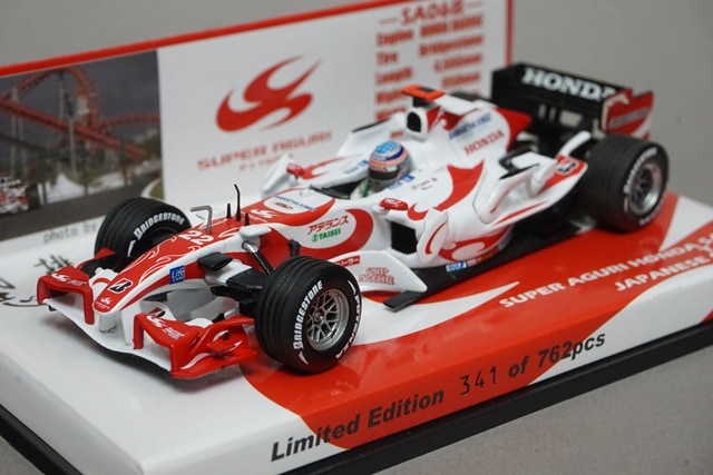 1:43 MINICHAMPS 433060122 Custom Racing Gear Honda Super Aguri SA06B Japanese GP 2006 #22 Takuma Sato model car