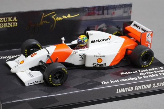 1:43 MINICHAMPS 539934308 McLaren Honda MP4/8 Suzuka 1993 Last Run #8 A.Senna