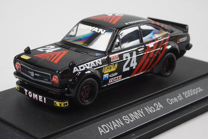 1:43 EBBRO ER-502 ADVAN Sunny TOMEI #24 Black x Red Excite Racing Series