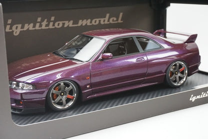 1:18 ignition model IG1312 Nissan Skyline GT-R R33 V-spec Midnight Purple