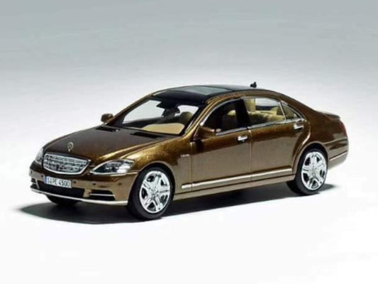 MD6402BN MH MOTORHELIX 1:64 Mercedes Benz S-Class S600L W221 Metallic brown (beige interior)