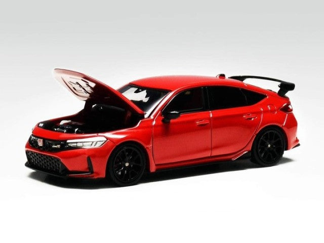 MD6403RR MH MOTORHELIX 1:64 Honda Civic Type R (FL5) with hood open/closed Rally Red