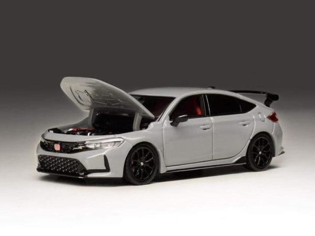 MD6403SGP MH MOTORHELIX 1:64 Honda Civic Type R (FL5) hood open/closed Supersonic Gray