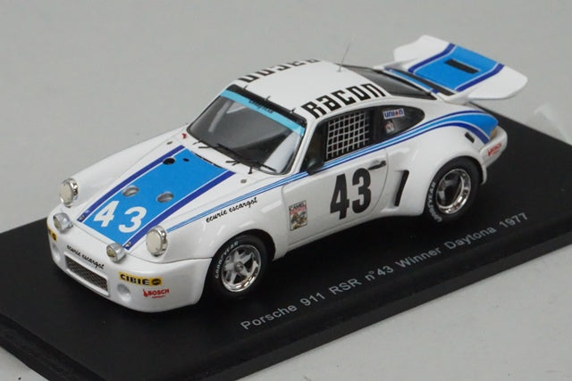 1:43 SPARK 43DA77 Porsche 911 RSR Winner Daytona 1977 #43 model car