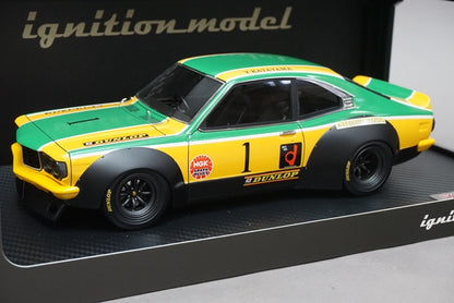 1:18 ignition model IG2027 Mazda Savanna S124A Racing Yellow / Green