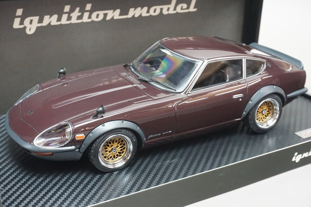 1:18 ignition model IG2455 Nissan Fairlady 240ZG HS30 Maroon model car