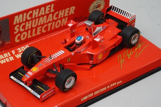 1:43 MINICHAMPS 510984333 Ferrari F300 Tower Wing M.Schumacher 1998 #3 model car