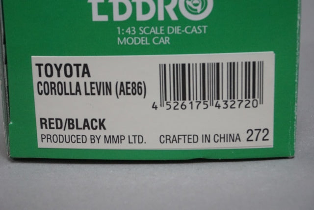 1:43 EBBRO 43272 Toyota Corolla Levin AE86 1983 Red