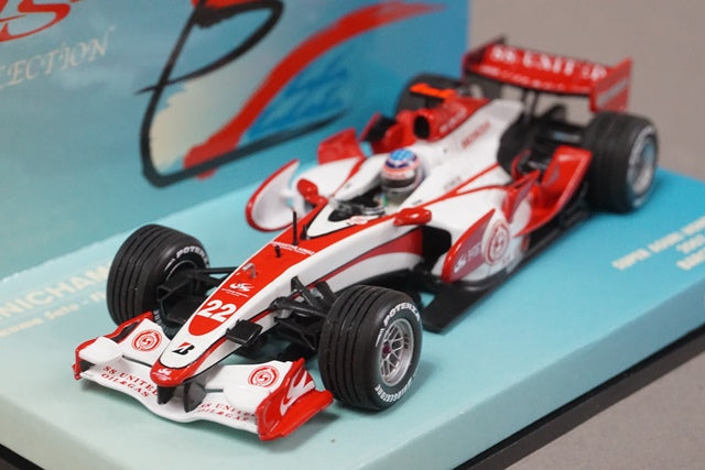 1:43 MINICHAMPS 518074322 Super Aguri Honda SA07 Spain GP 2007 Takuma Sato #22