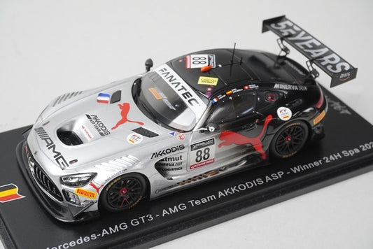 1:43 Spark SB500 Mercedes-AMG GT3 AKKODIS ASP Spa 24H 2022 #88 model car