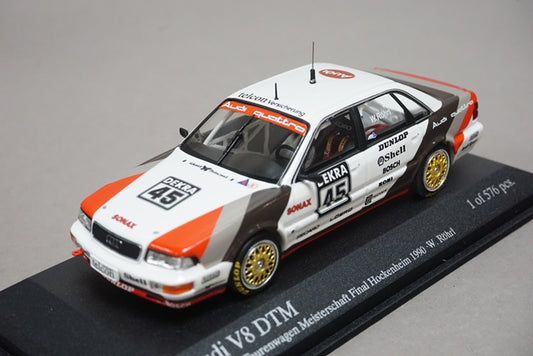 1:43 MINICHAMPS 400901445 Audi V8 DTM Final Hockenheim 1990 #45 model car