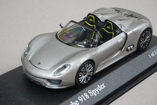 1:43 MINICHAMPS 410060030 Porsche 918 Spyder 2011 Grey Metallic model car