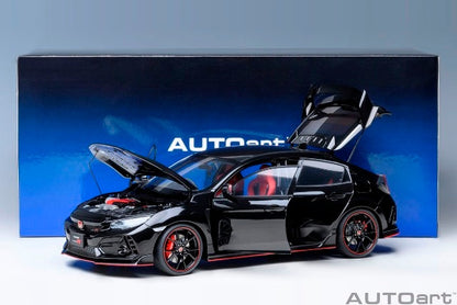 73222 AUTOart 1:18 Honda Civic Type R (FK8) 2021 Crystal Black Pearl