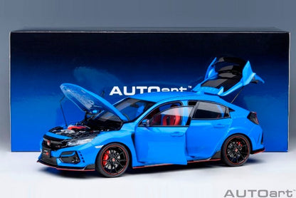 73224 AUTOart 1:18 Honda Civic Type R (FK8) 2021 Racing Blue Pearl