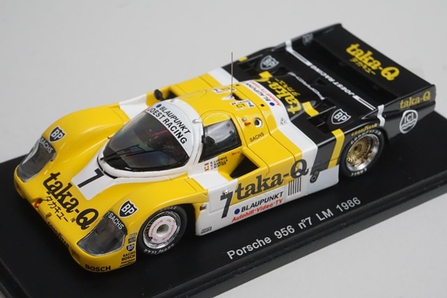 1:43 Spark KBS005 Porsche 956 Le Mans 1986 #7 taka-Q model car
