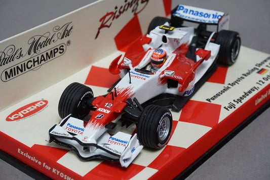 1:43 MINICHAMPS 403080082 Kyosho Panasonic Toyota Racing Show Car 2008 T.Glock #12