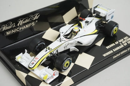 1:43 MINICHAMPS 400090322 Brown GP BGP 001 Bahrain GP 2009 J. Button #22 model car