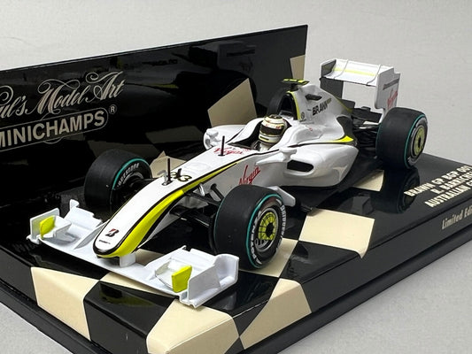 1:43 MINICHAMPS 400090123 Brown GP BGP 001 Australian GP 2009 R. Barrichello #23 model car