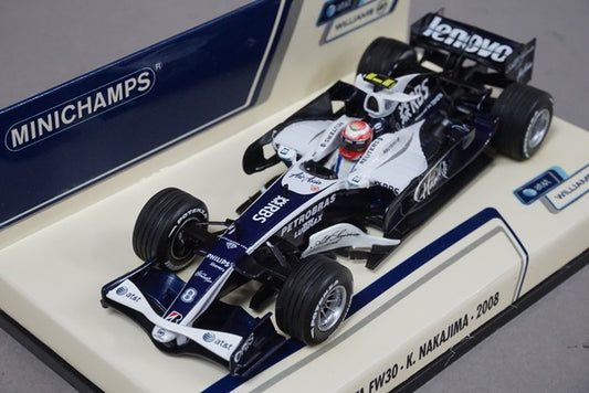 1:43 MINICHAMPS 400080008 AT&T Williams Toyota FW30 2008 Kazuki Nakajima #8