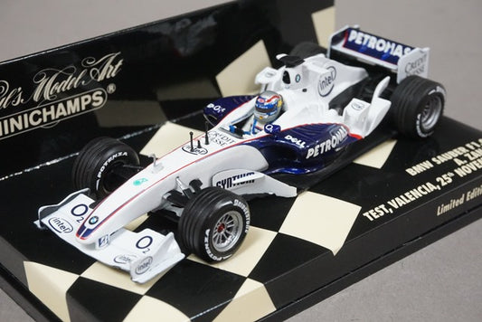 1:43 MINICHAMPS 400060599 BMW Sauber F1.06 Test Car 2006 A. Zanardi