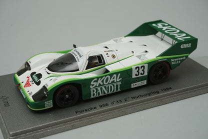 1:43 Spark NA009 Porsche 956 Nürburgring 2nd 1984 #33 D.Hobbs / T.Boutsen