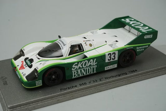 1:43 Spark NA009 Porsche 956 Nürburgring 2nd 1984 #33 D.Hobbs / T.Boutsen