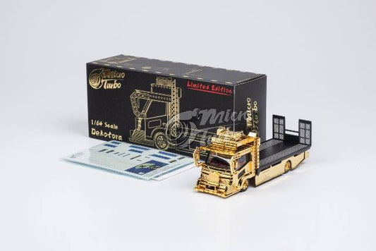 Micro Turbo PEAKO 1:64 Dekotora Faltabed Tow Truck Ver.2 Chrome Gold