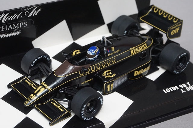 1:43 Minichamps 430860011 Lotus 98T 1986 J.Dumfries #11 JPS specification