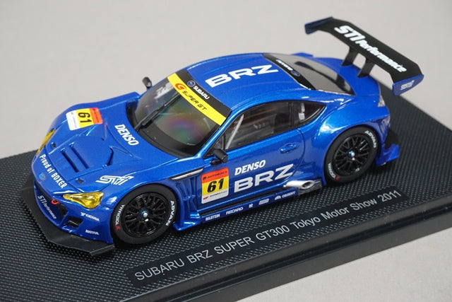 1:43 EBBRO 44762 Subaru BRZ Super GT300 Tokyo Motor Show 2011 #61