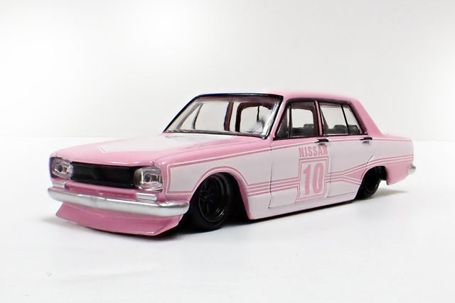 Aoshima 1/64 Grachan 15th Hakosuka 4Dr 1971 GC10BoostGear Custom color No pedestal