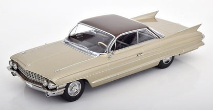 KKDC181252 KK scale 1:18 Cadillac Series 62 Coupe DeVille 1961 in Beige Metallic/Brown Metallic