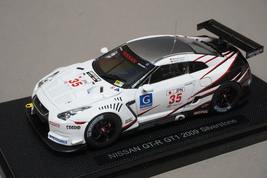 1:43 EBBRO 44305 Nissan GT-R GT1 2009 Silverstone #35