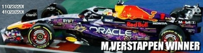 410232201 MINICHAMPS 1:43 Oracle Red Bull Racing RB19 F1 Las Vegas GP 2023 Winner M.Verstappen #1