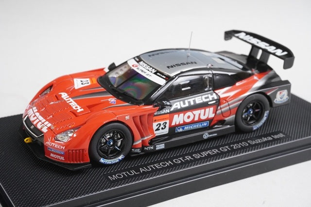 1:43 EBBRO 44315 MOTUL AUTECH GT-R Super GT 2010 SUZUKA Test #23 model car
