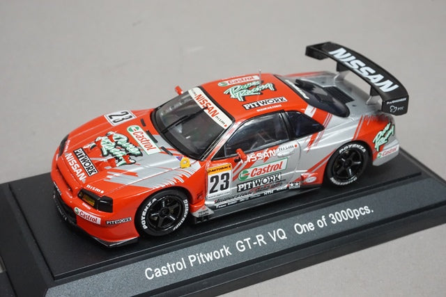 1:43 EBBRO 43375 Castrol Pitwork GT-R VQ JGTC 2002 #23